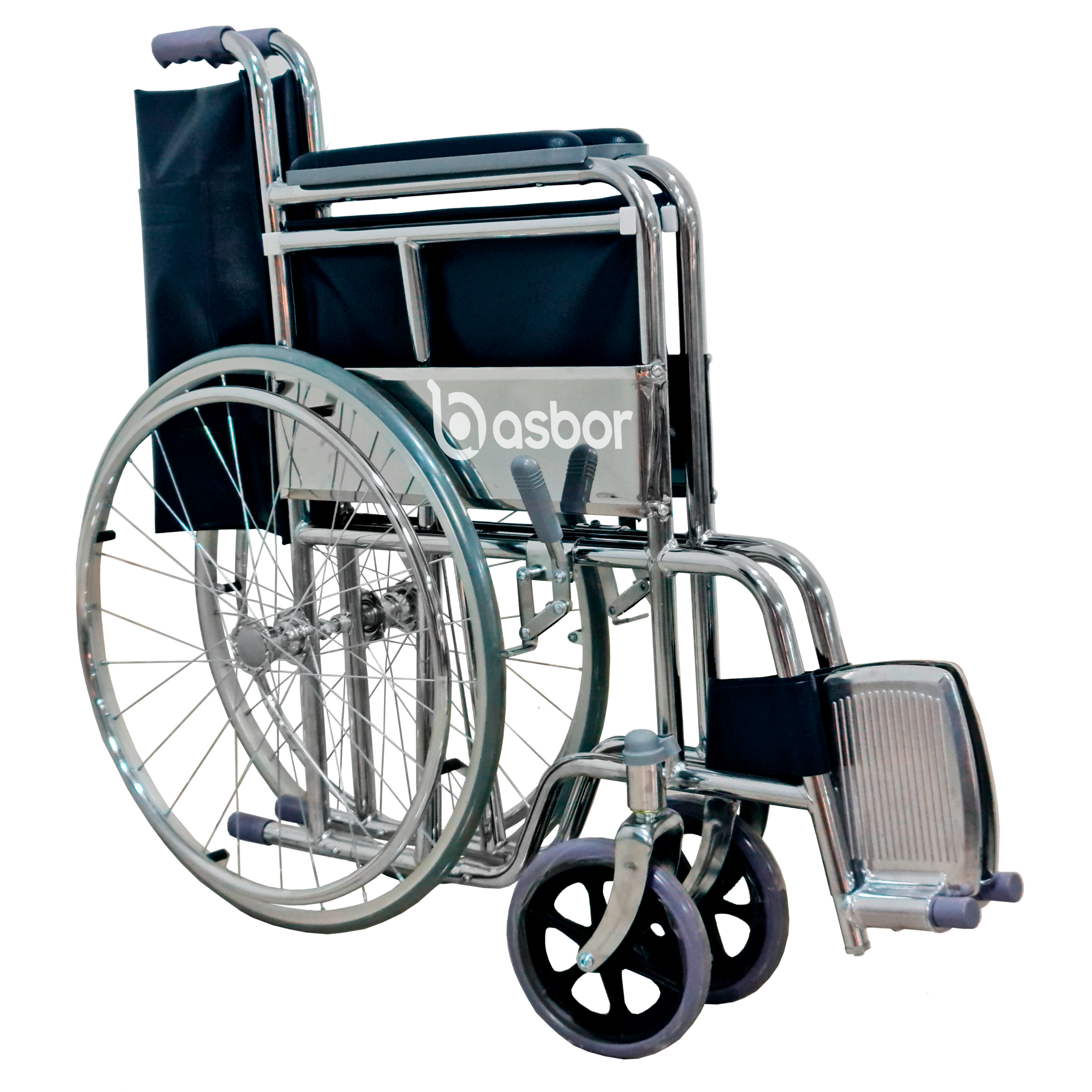 Silla de ruedas Estándar Tapiz Azul - GARS03 - Imagen 2
